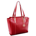 McKleinUSA 97516 ALICIA (Red) Leather Shoulder Tote